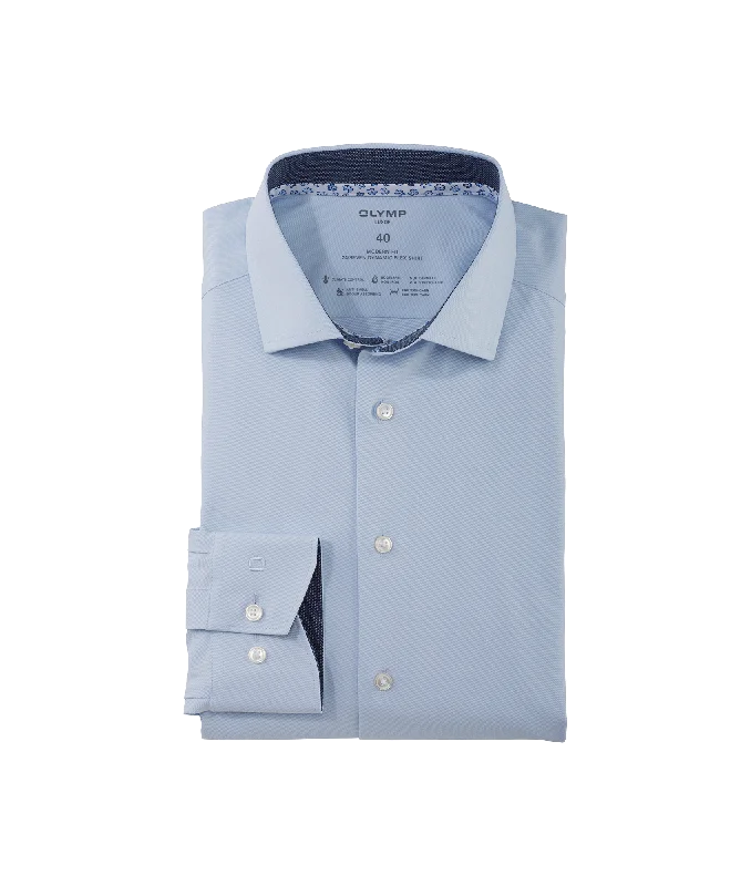 Luxor 24/Seven Dress Shirt - Blue Boatneck Modish Everyday