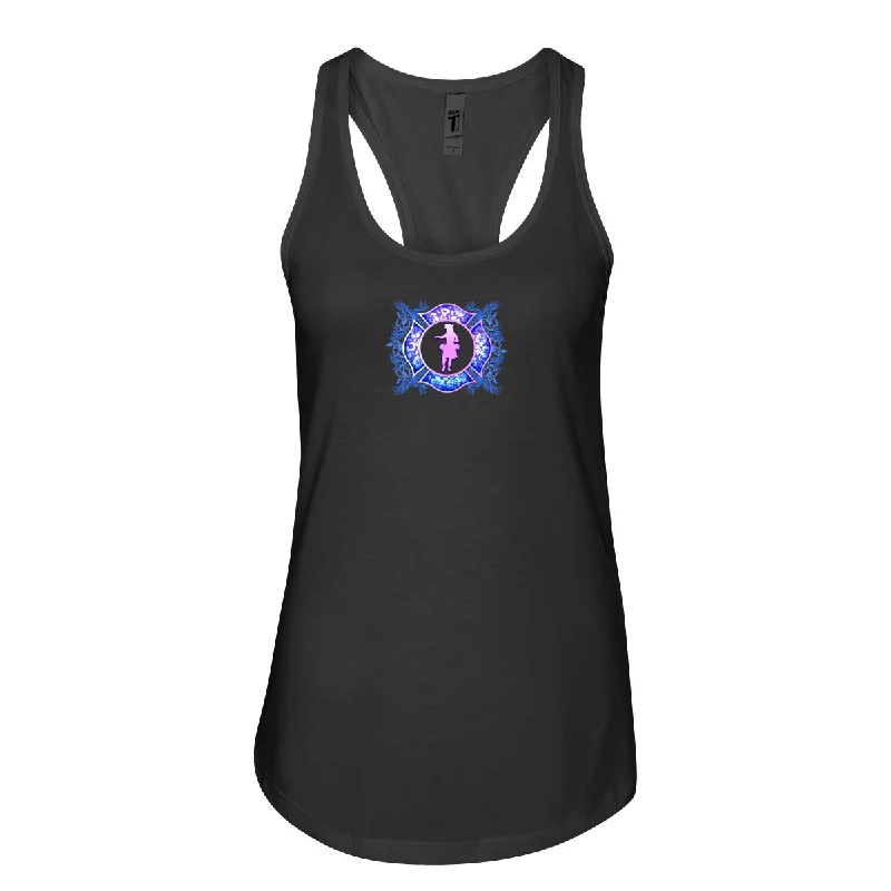 FFC 343 Hawaiian Firefighter Women's Racerback Tank soft pink tank