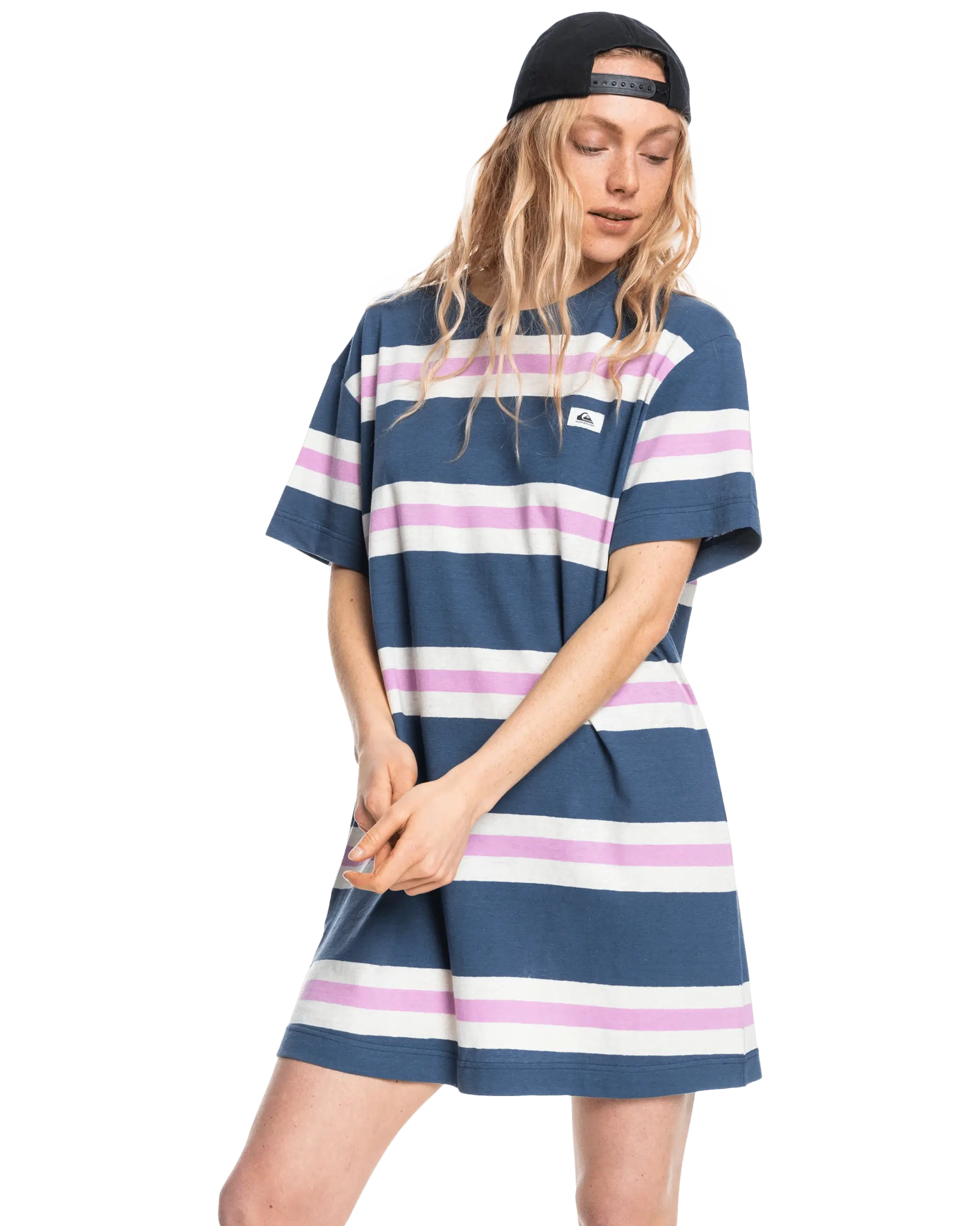 Everyday Tee Dress in Vintage Indigo Tunics Chic fashionable