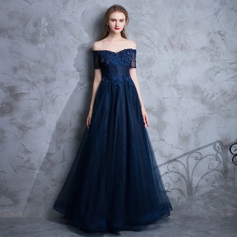 مجموعة أروين ARWEN & AJH GROUP  New Fashion high quality custom elegant off shoulder party birthday Bridal Gowns women evening dresses Tunics Spring floral