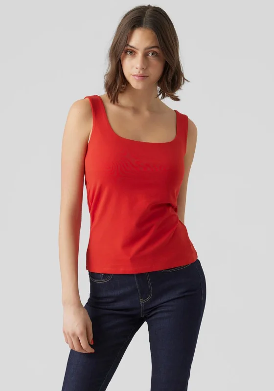 Vero Moda Ola Tank Top, Goji Berry adorable tank top