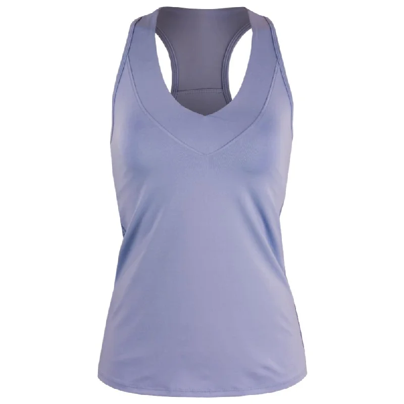 Lucky In Love Women's Essentials V-neck Tank - Lilac activewear tank top