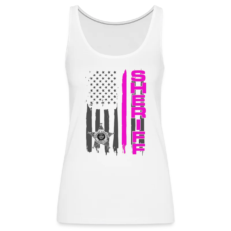 Women’s Premium Tank Top - Ohio Sheriff Vertical Pink essential tank top