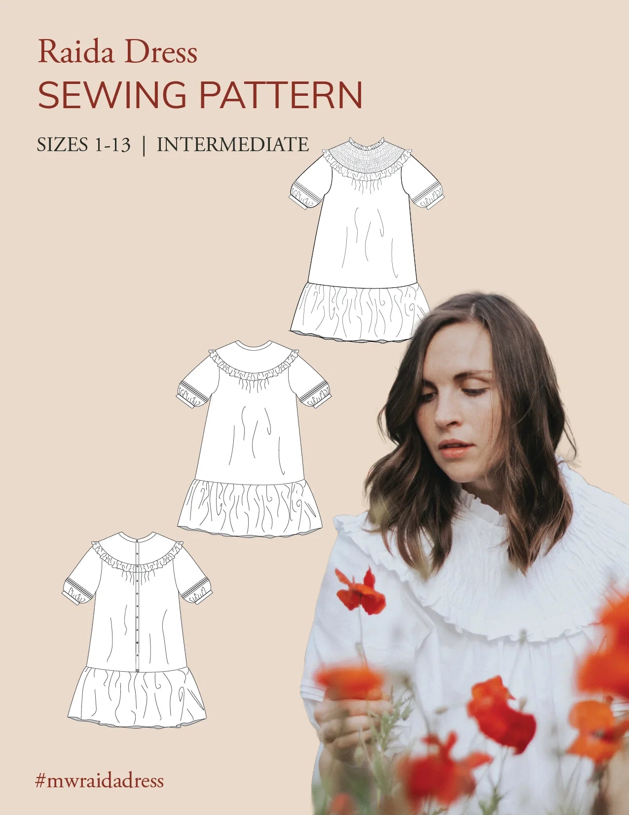 PDF Pattern - Raida Dress | Madswick Boat Neckline Classic