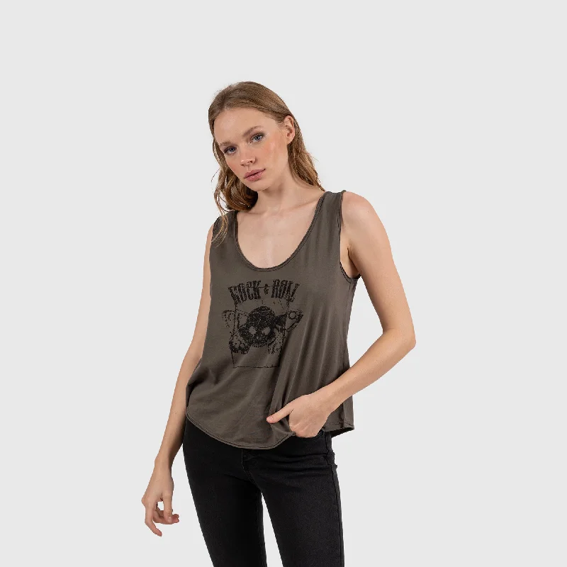 WOMEN COTTON TANK TEE rhinestone tank top