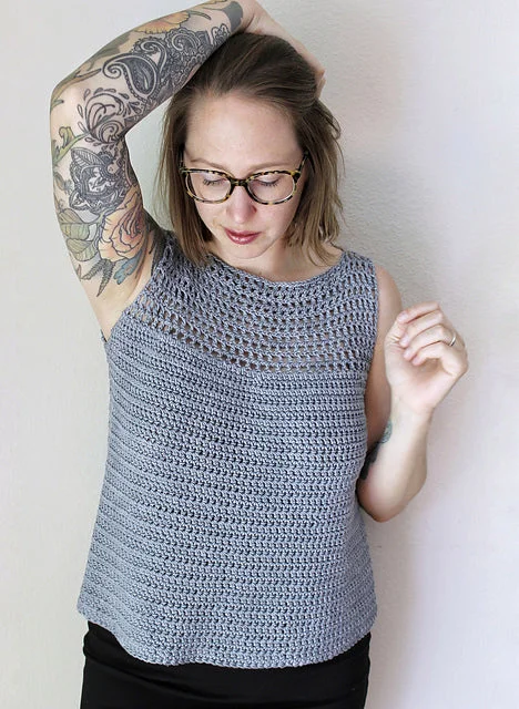 Crochet Kit - Ulothrix Tank mint tank top