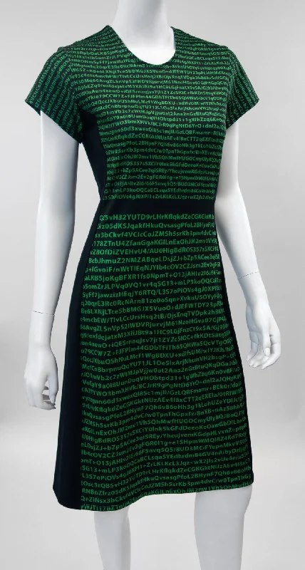 Encryption Dress Crew Neckline Casual