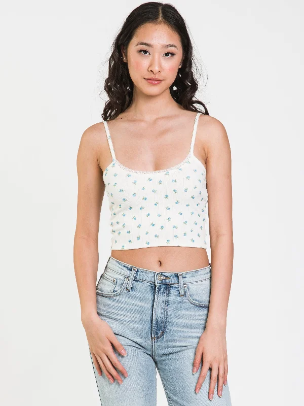 HARLOW KIKI POINTELLE DITSY Tank Top - CLEARANCE activewear tank top