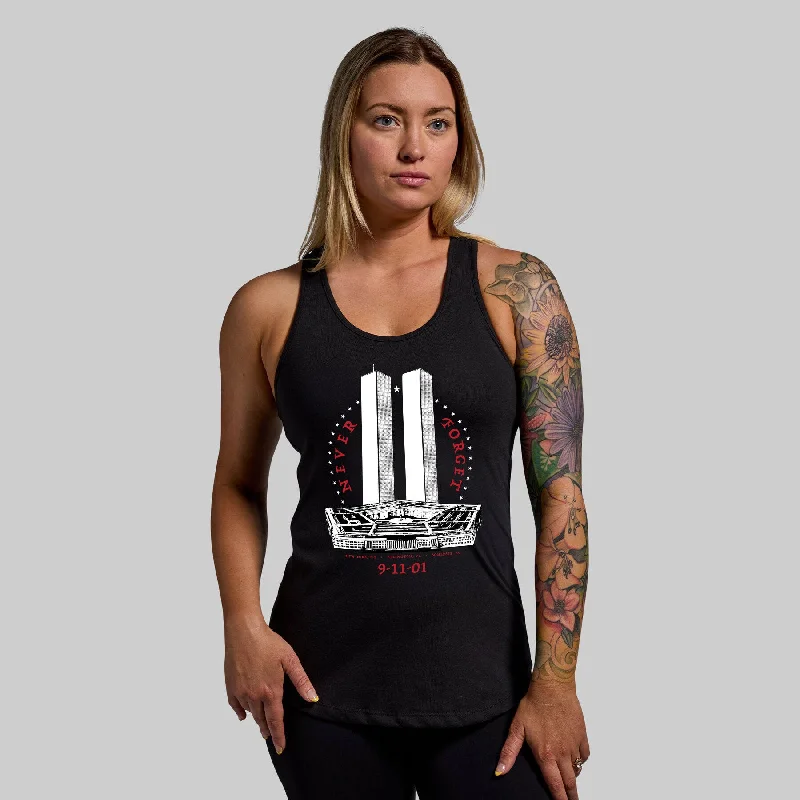 9/11 Tribute Staple Tank (Black) lace tank top