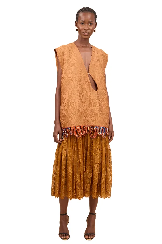 Mali Rust Lace Dress Tunics Plaid country