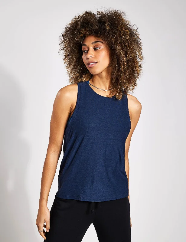 Featherweight Rebalance Tank - Nocturnal Navy breathable tank top