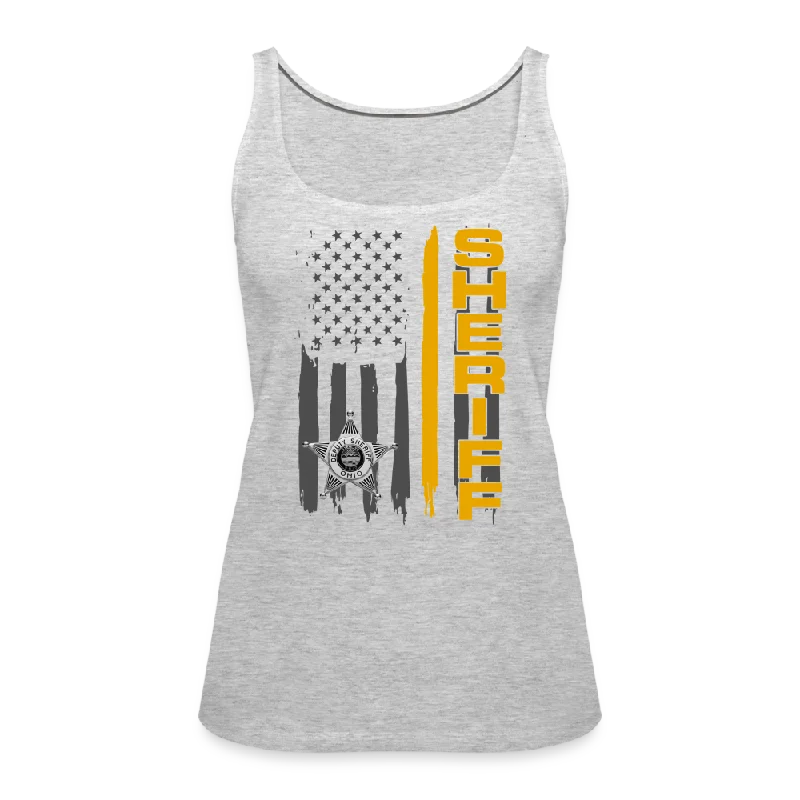 Women’s Premium Tank  -  Ohio Sheriff Vertical fitness tank top