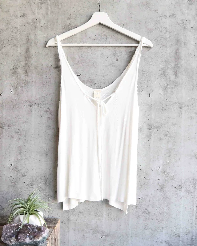 Free People - Scarlett Tank in Ivory lace tank top