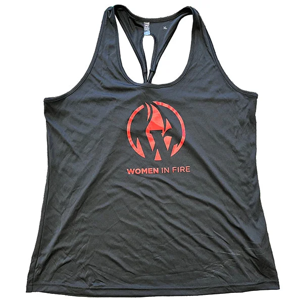 Women in Fire Tank Top (Women in Fire STOCK) peach tank top