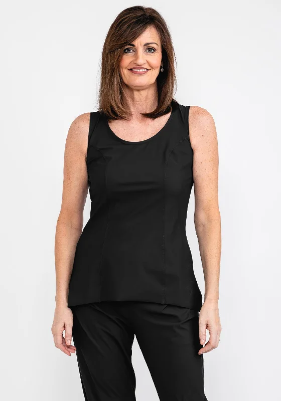 Naya Flare Hem Tank Top, Black sexy tank top