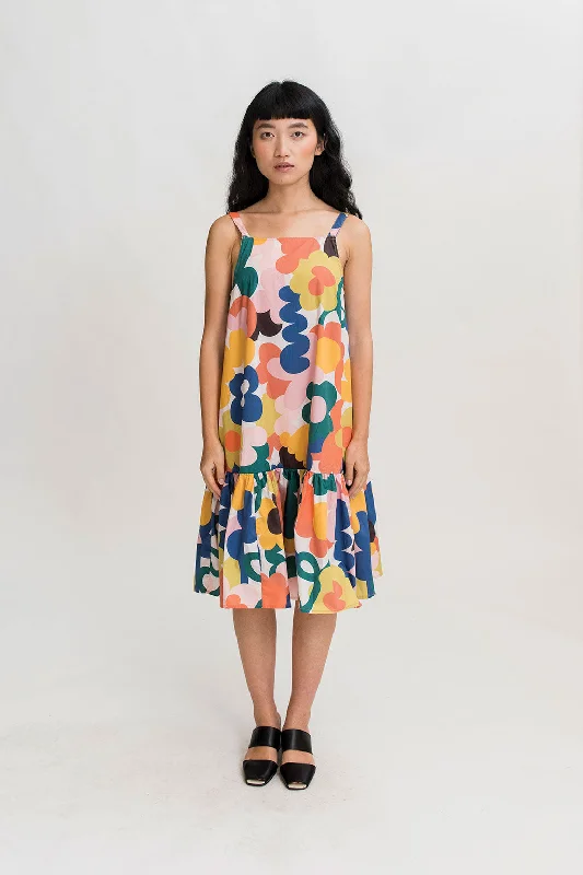 Smock Frill Dress in Flower Bomb Print Tunics Recommended stylist