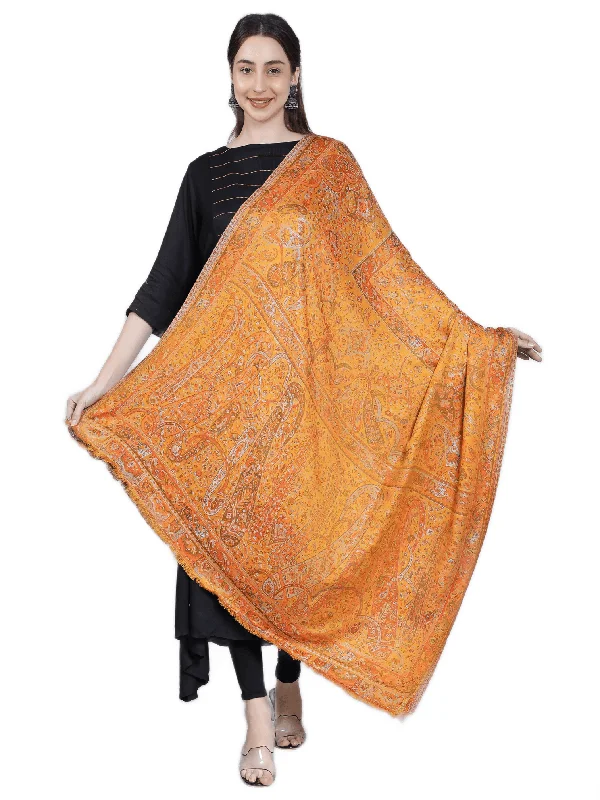 Mustard Modal Kani Shawl - 40 x 80 IN Cozy Knit Shawl Scarf