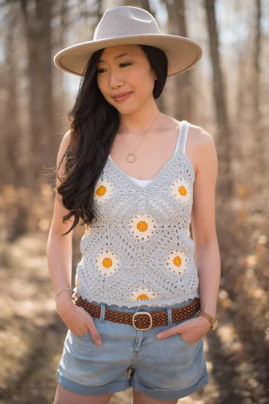 Crochet Kit - Breezy Days Daisy Tank Top flexible tank top