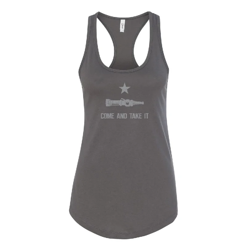 Come and Take It Firefighter Women's Racerback Tank modal blend tank