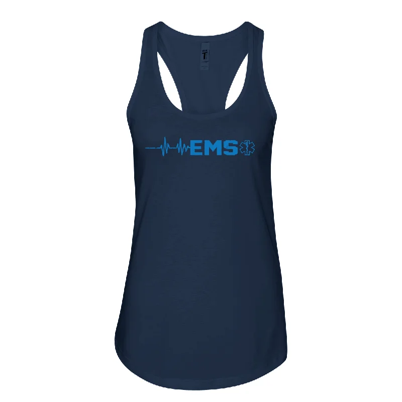 FFC 343 EMS Heartbeat Women's Racerback Tank sexy tank top