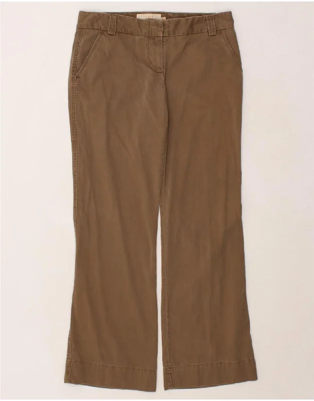 J. CREW Womens Classic Fit Chino Trousers US 10 Large W34 L32 Brown Trousers Lace Delicate