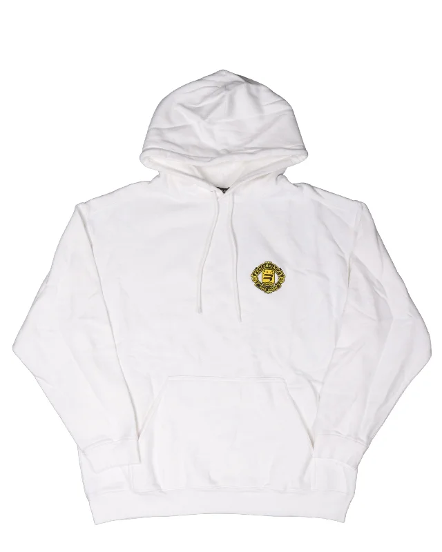 Sport Crest Hooded Sweatshirt Hoodie with Emblem Brand Identity