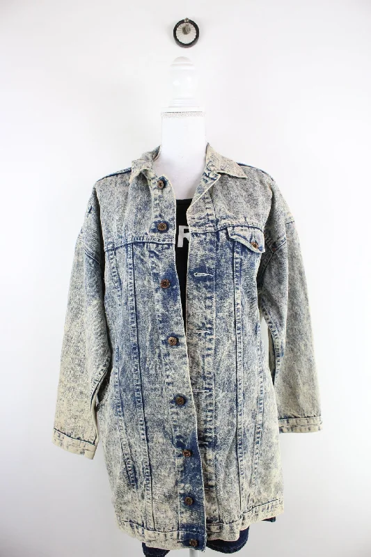 Vintage Unionbay Denim Jacket (S) Faux Fur Fabric Real Fur Fabric Shearling Fabric