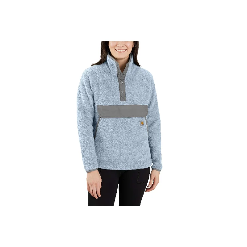 104922 - WOMEN'S RELAXED FIT FLEECE PULLOVER - 2 WARMER RATING Bardot Neck Top