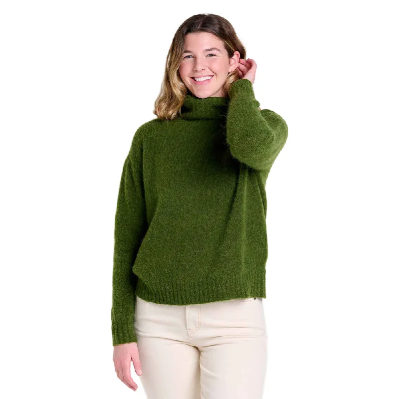 Toad & Co Women's Toddy T-Neck Sweater Velvet Chenille Corduroy