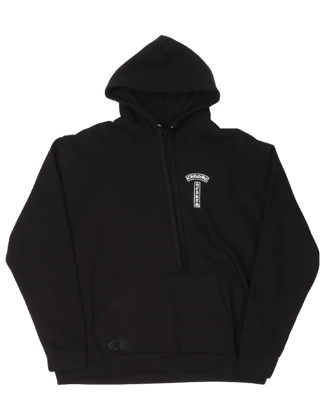 T Bar Logo Hoodie Hoodie with Patch Decorative Personalized