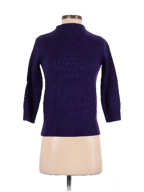 Wool Pullover Sweater Asymmetrical Hem Sweater