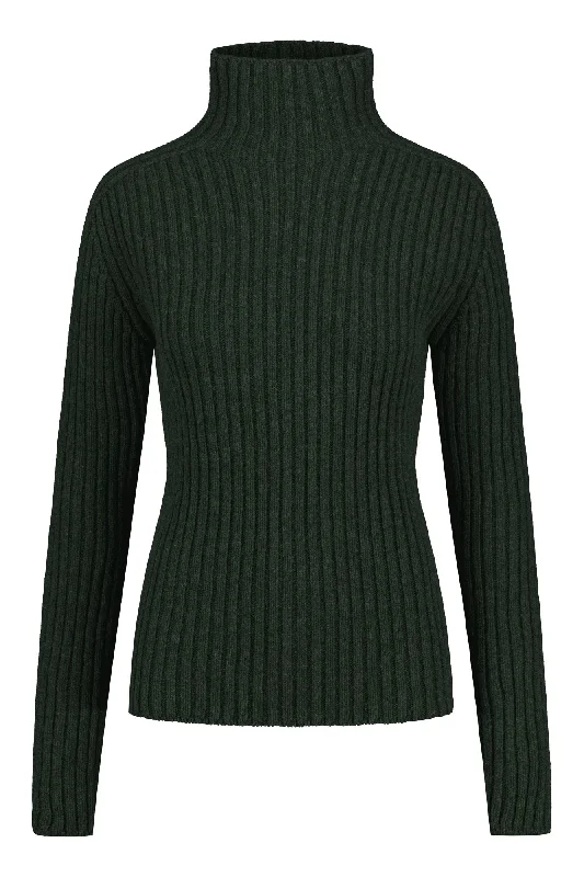 Utö Wool Sweater Pine Chenille Brocade Lace