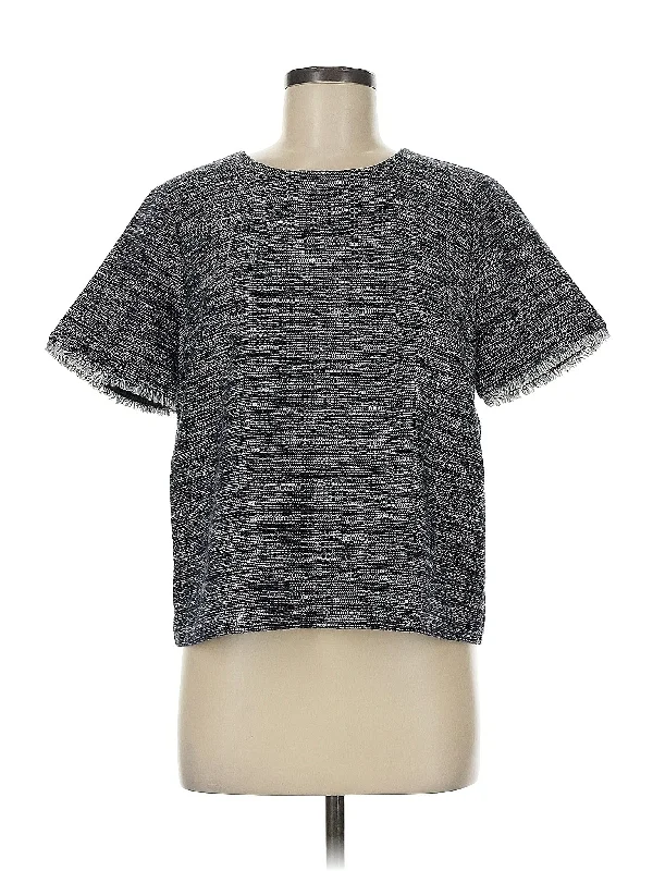 Pullover Sweater Short Puff Sleeve