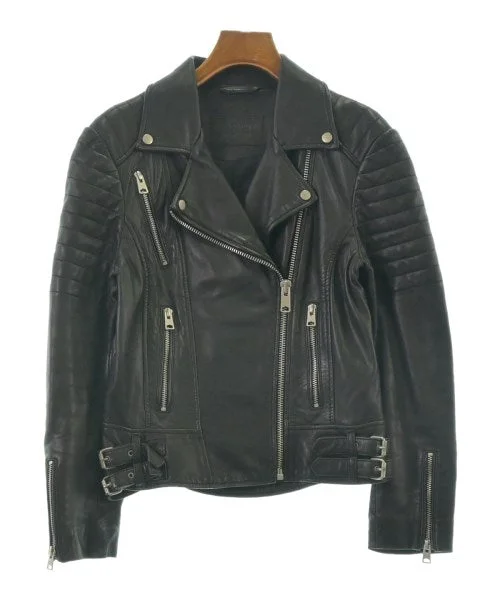 ALLSAINTS Motercycle Jackets Collared Jacket Crew Neck Jacket Turtle Neck Jacket