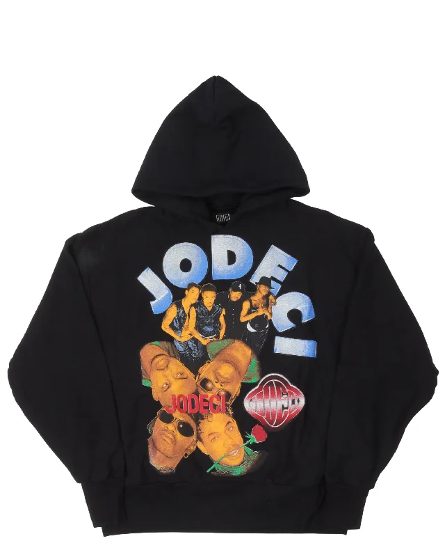 Reworked Vintage Jodeci Hoodie Hoodie with Stripes Bold Sporty