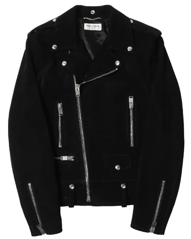 L01 Suede Biker Jacket Cotton Fabric Linen Fabric Terry Fabric