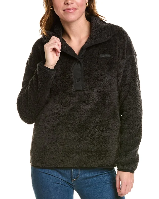 Spyder Cozy 1/4-Snap Pullover Asymmetrical Hem Sweater