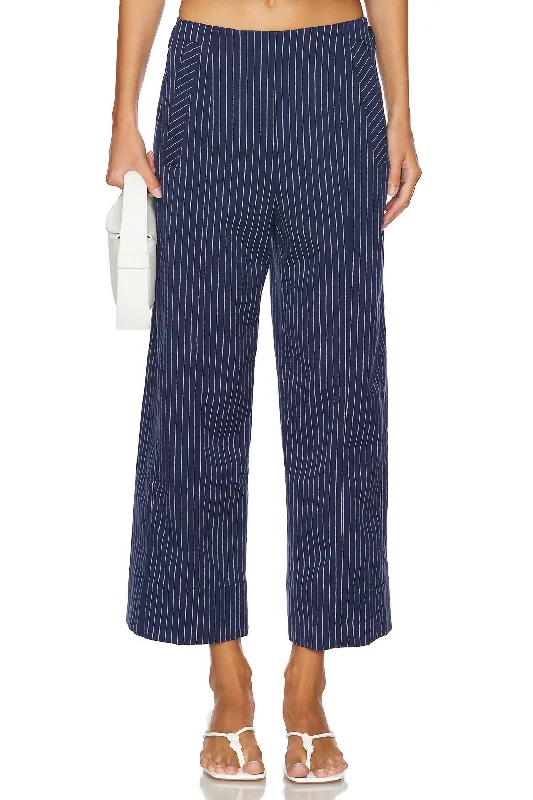 Acadia Trouser In Blue Combo Trousers cozy comfortable