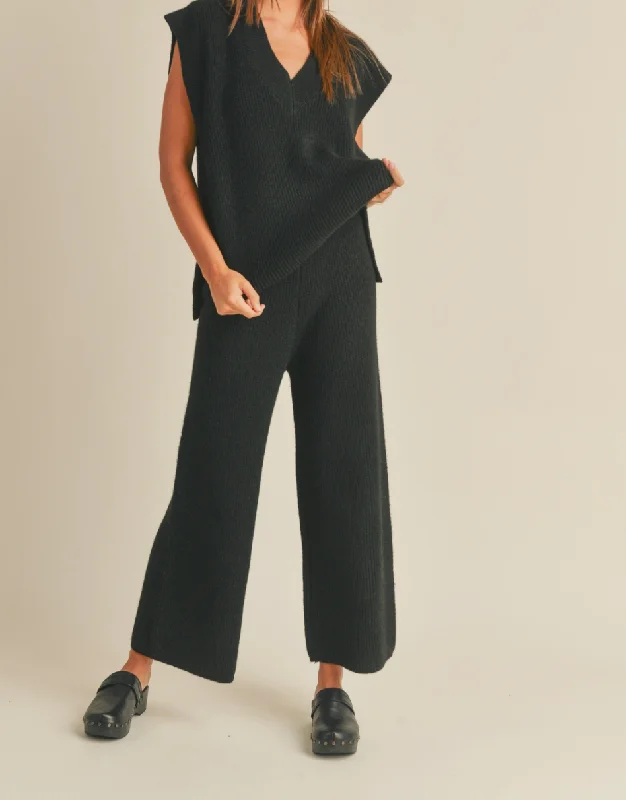 Icon Sweater Pants Open Front Closed Front Wrap Front