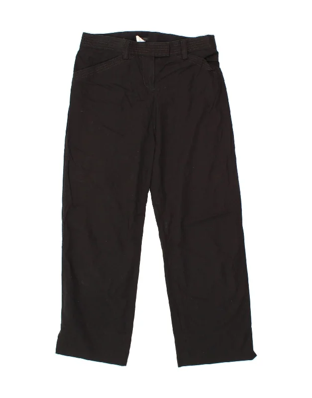 J. CREW Womens Straight Casual Trousers US 2 XS W28 L26 Black Cotton Trousers Formal Black