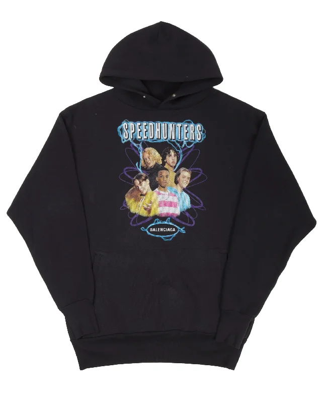 Speedhunters Oversized Hoodie Hoodie with Slit Hem Functional Movement