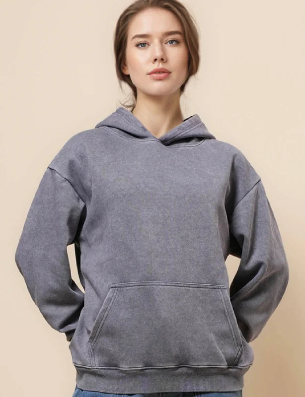 Ladies Long Sleeves Pullover Hoodie SKT41118 Chenille Soft Sweater