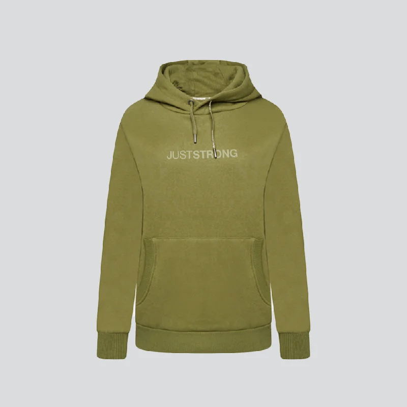 Core Hoodie - Military Green Cotton Hoodie Fleece Lining Warmth