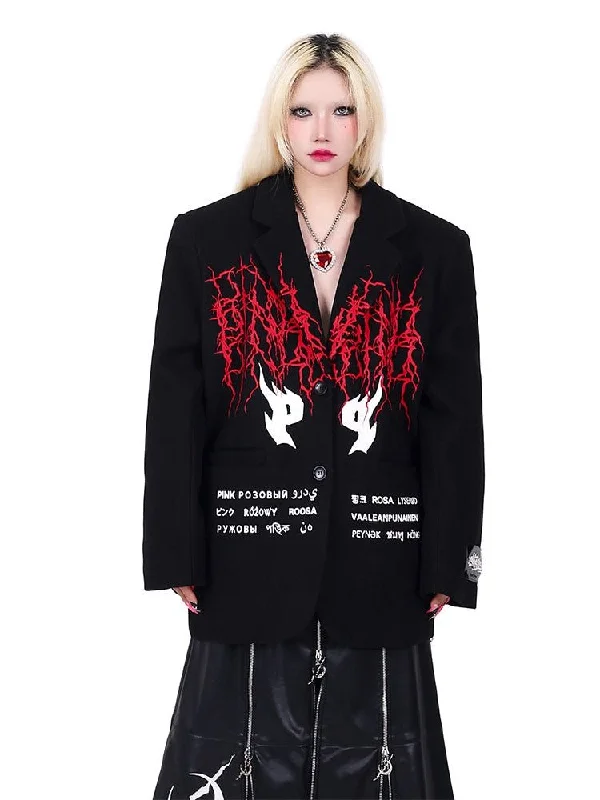 Print Shoulder Padded Loose Quilted Jacket【s0000000307】 Rayon Fabric Velvet Fabric Corduroy Fabric