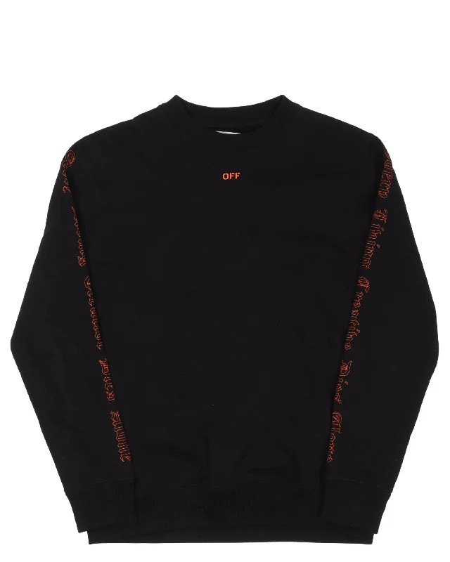 Vlone Sweatshirt Hoodie with Mock Neck Collared Structured