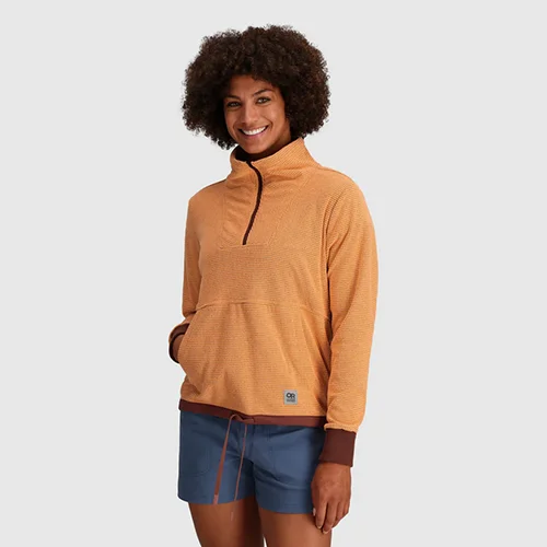 Outdoor Research Trail Mix Quarter Zip Womens Pullover Short Sleeve Top