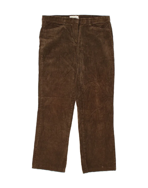 ORVIS Womens Straight Corduroy Trousers US 6 Medium W30 L28 Brown Cotton Trousers Leisure Comfortable