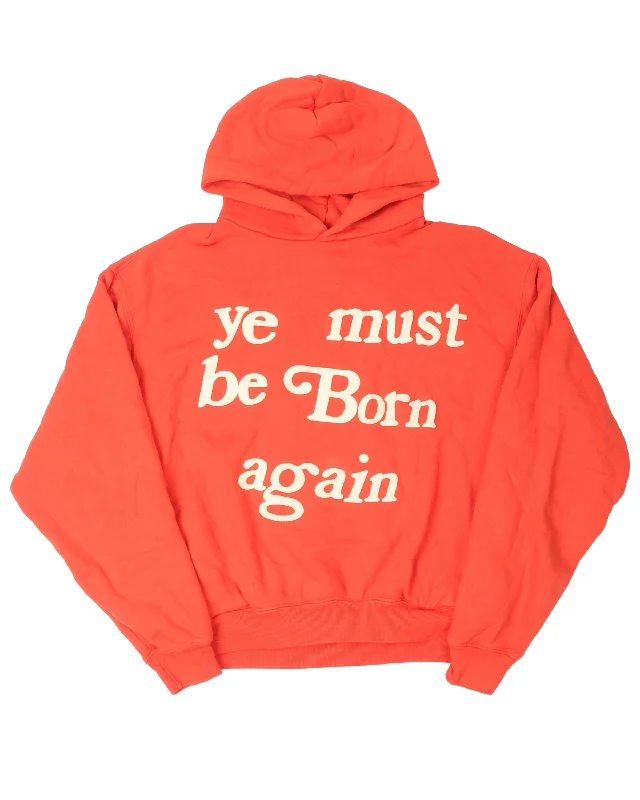 Ye Must Be Born Again Hoodie Hoodie with Slit Hem Functional Movement