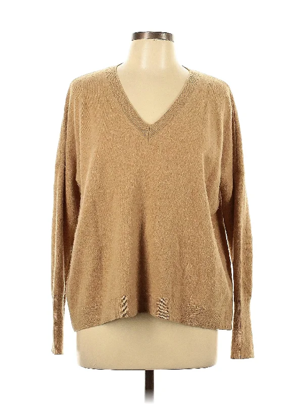 Cashmere Pullover Sweater Open Neck Pullover