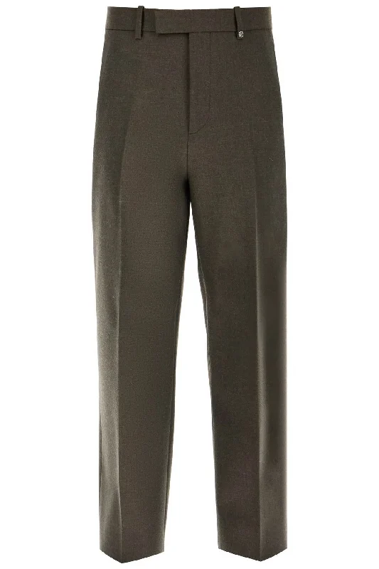 Wool Twill Trousers In Eight Trousers Culottes Wide Leg